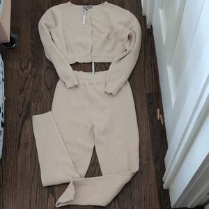 ASOS Beige Knit Leggings Set